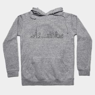 Prague in one stroke Hoodie